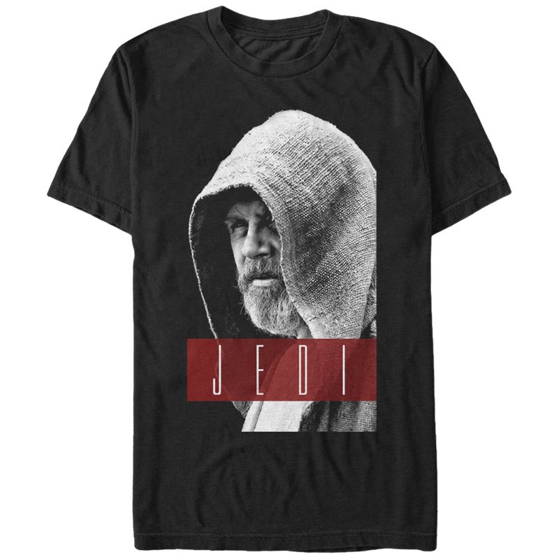 Men's Star Wars The Force Awakens Hooded Jedi Luke T-Shirt, 1 of 5