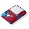 MLB Strike Stitch Hugger Pillow & Silk Touch Throw Blanket Set 40x50 Inches - 4 of 4
