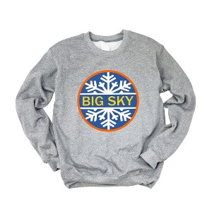 Simply Sage Market Women's Graphic Sweatshirt Big Sky Ski Resort - 1 of 4