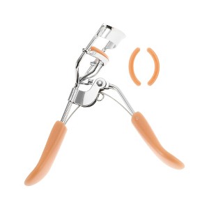 Unique Bargains Women Chrome Flat Handle Eyelash Curler 1 Pc - 1 of 3