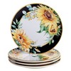 16pc Earthenware Sunflower Fields Dinnerware Set - Certified International - 2 of 4