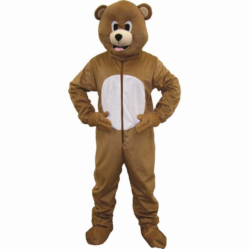Dress Up America Brown Bear Mascot Costume For Kids, 1 of 2
