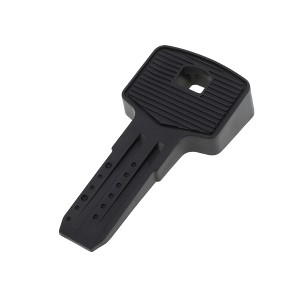 Unique Bargains Door Stop Key-Shaped Door Stopper TPR Black 5.94"x0.98"x1.18" 1 Pc - 1 of 4