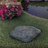 Gardenised Decorative Outdoor Weather-Resistant Artistic Artificial Faux Stone Rock, Garden Patio Granite Grey Fiberglass Stone - 3 of 4