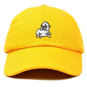 Dalix Sheep Embroidered Cotton Dad Hat Adjustable Cute Animal Lover Baseball Cap for Everyday Fashion Womens - 1 of 4