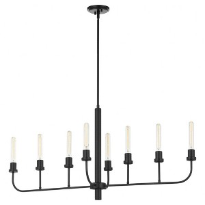 Quorum Lighting Sheridan 8 - Light Chandelier in  Matte Black - 1 of 1