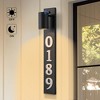 Black Dusk to Dawn Outdoor Wall Light Fixture with Optional Door Numbers and Bulb Included - image 2 of 4