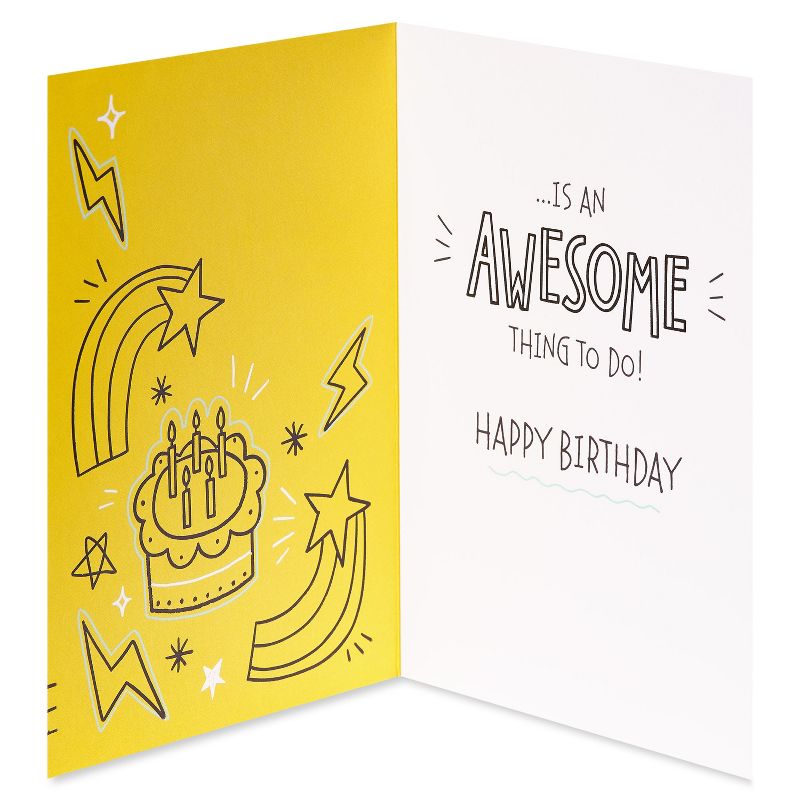 Doodle &#39;Awesome You&#39; Birthday Card, 3 of 8