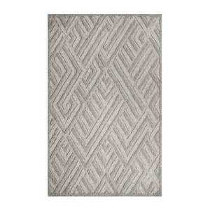 Contemporary Geometric Abstract Indoor Outdoor Area Rug by Blue Nile Mills - 1 of 4