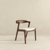 Vynxaria Cream Velvet Dining Chairs - Set of 2 for Sophisticated Dining Spaces - 3 of 4