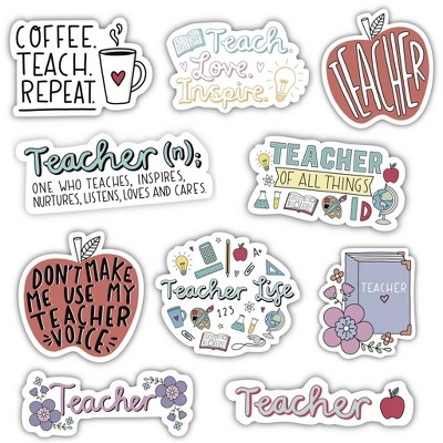 Teacher Stickers Inspiring Minds Teacher Sticker Pack for