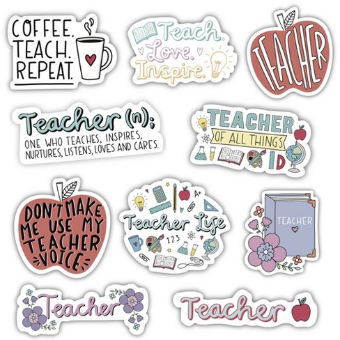 Big Moods Teacher Sticker Pack 10pc : Target