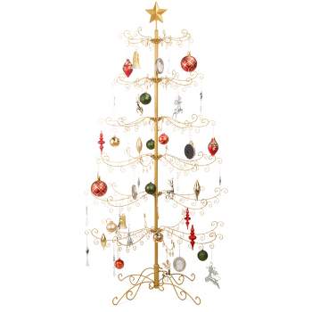 Best Choice Products Wrought Iron Ornament Display Christmas Tree w/ Easy Assembly, Stand