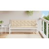 vidaXL Garden Bench Cushion Beige 78.7"x(19.7"+19.7")x2.8" Oxford Fabric - 3 of 4
