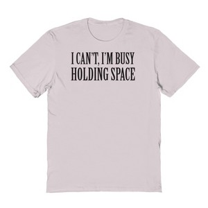 Rerun Island Men's Holding Space Short Sleeve Graphic Cotton T-Shirt - 1 of 3