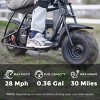 FRP Mini Bike GMB100, 99CC Gas Powered 4-Stroke 3HP, Off-Road for Kids/Adult, Trail Up to 28 Mph, Weight Support Up to 220 LBS - 2 of 4