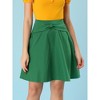 INSPIRE CHIC Women's High Waist Bowknot Decor Mini A-Line Skirt - 2 of 4