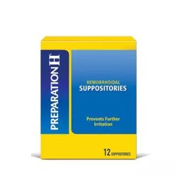 Preparation H Hemorrhoidal Suppositories - 12ct