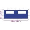 VidaXL Gazebo Sidewall with Windows 19.7'x6.6' Blue - 4 of 4