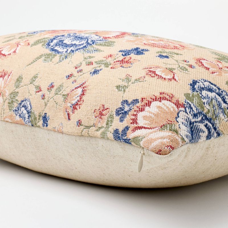 Oversize Woven Floral Lumbar Throw Pillow - Threshold&#8482; designed with Studio McGee, 5 of 10