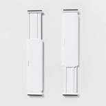 Set of 2 Plastic Drawer Dividers White - Brightroom™