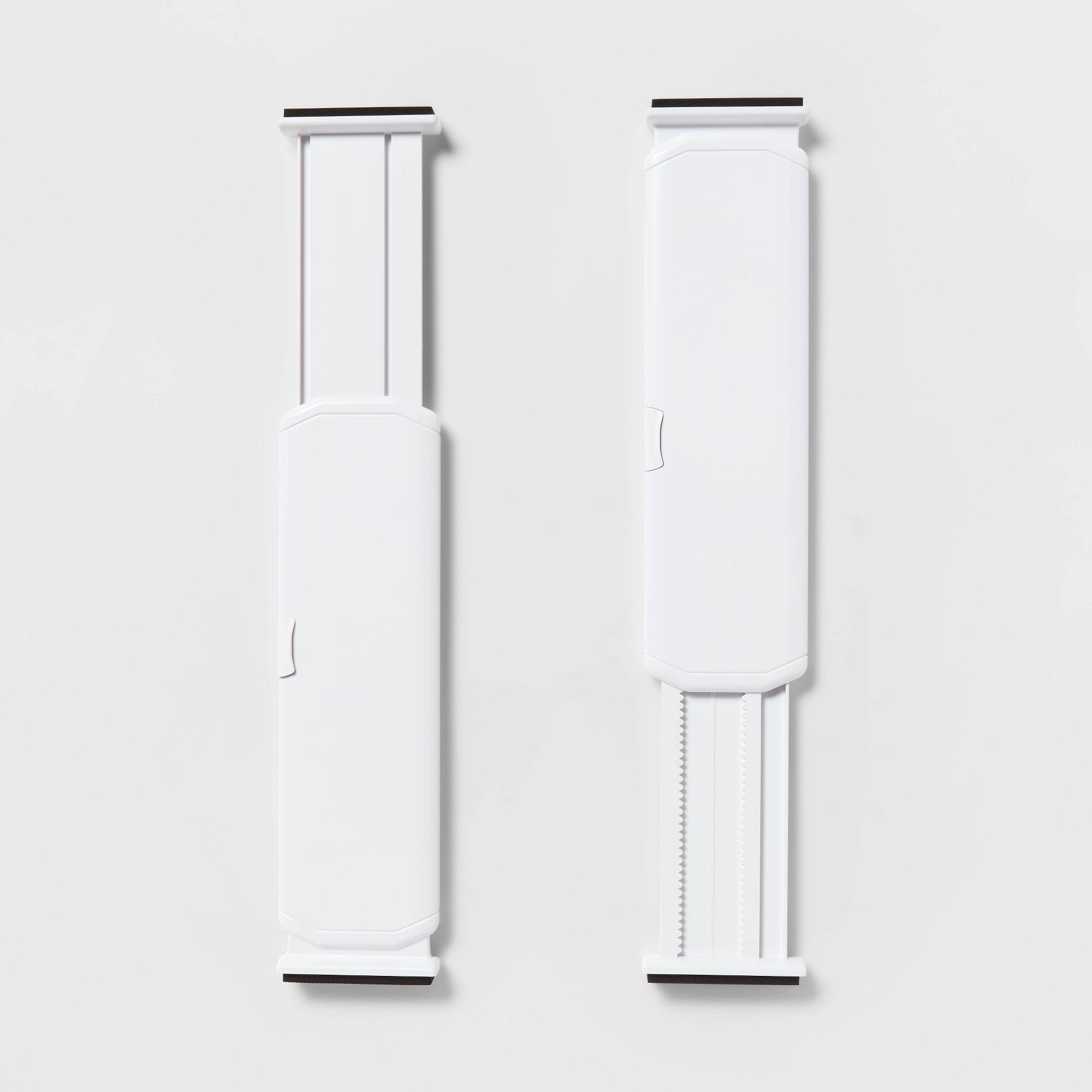 Set of 2 Plastic Drawer Dividers White - Brightroom™: Organizer for Clothes, Dresser Separator, ABS Material