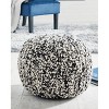 Latricia Pouf Black/White - Signature Design by Ashley: Modern Geometric Upholstered, No Assembly Required - 2 of 3