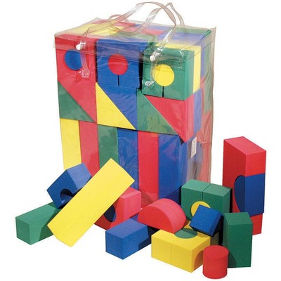 Wonderfoam Creativity Street Blocks, Assorted Sizes and Colors, Pack of 40