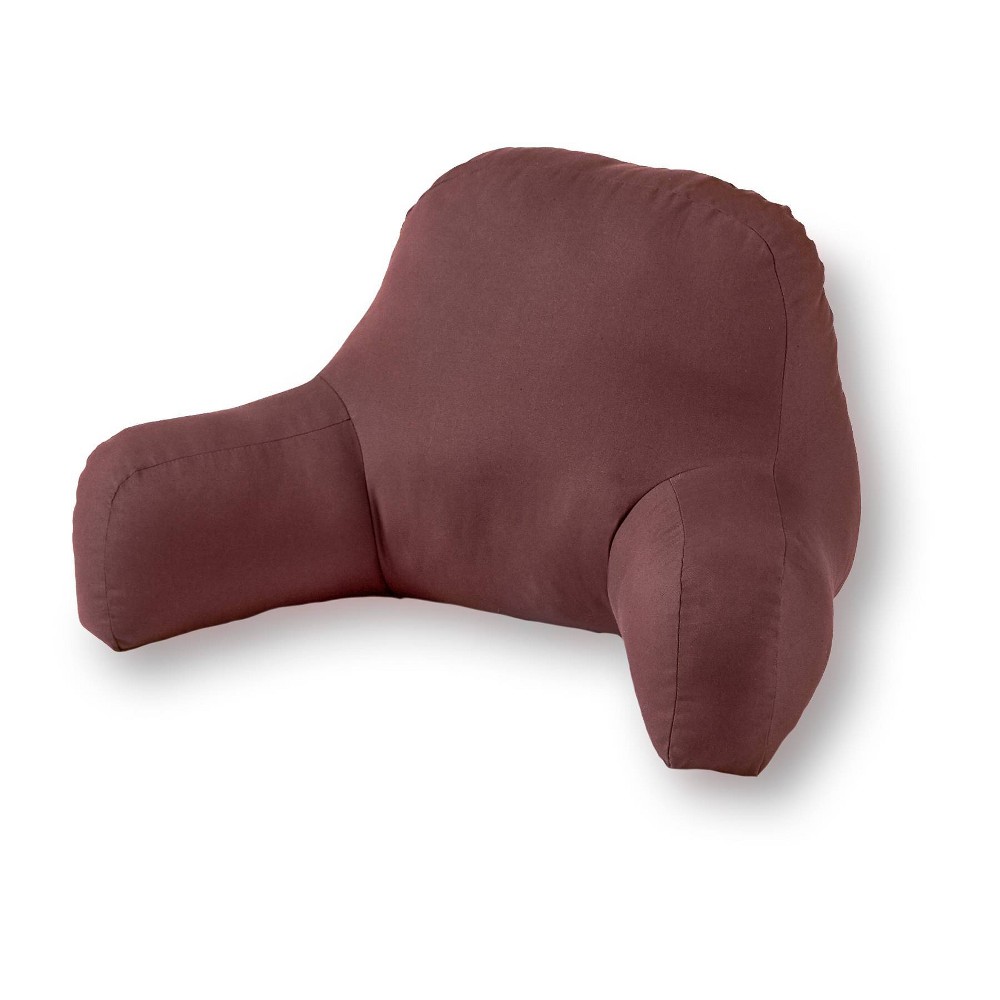 Kensington Garden Cotton Duck Bed Rest Pillow Chocolate: Supportive Reading & Backrest with Arms