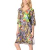 HAPPY BAY Women's Beachwear Swimsuit Coverups for Women Summer Swim Beach Dress Cover Ups for Swimwear Women Bathing Suit Oversizeds 14 Multi,Abstract - 3 of 4