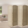 Sorbus 8 Panel Extra Wide Room Divider 6 ft. Tall - Privacy Screen, Extra Wide Double Hinged Panels, Diamond Double-Weaved - 2 of 4