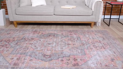 Rectangular Black Chenille Washable Reversible Area Rug