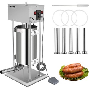 ROVSUN 15.4LBS/10L Electric Sausage Stuffer,Adjustable Speed Stainless Steel Sausage Maker for Home & Commercial - 1 of 4