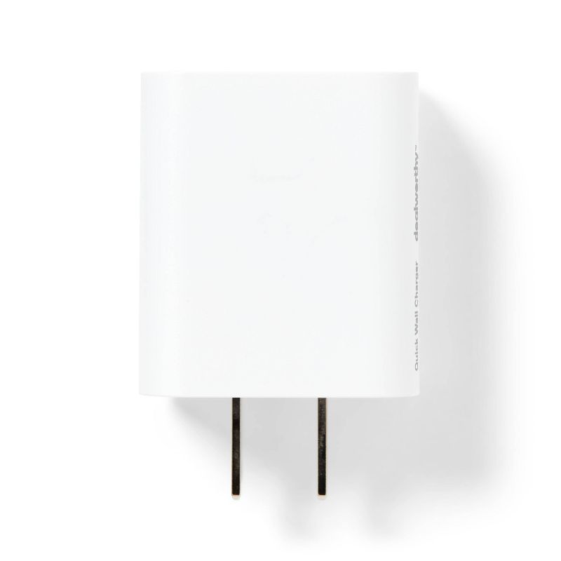 Dual Port 25W USB-A and USB-C Wall Charger - dealworthy&#8482; White, 3 of 9