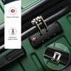 100% ABS Lightweight Suitcase with 360° Spinner Wheels, Telescoping Handle & Spacious Interior Durable, Secure Travel Luggage Set - 4 of 4