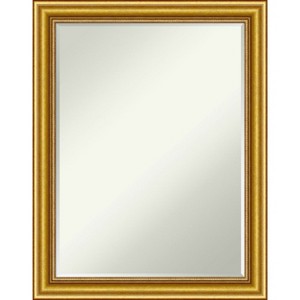 Amanti Art Townhouse Gold Petite Bevel Wood Bathroom Wall Mirror 27.5 x 21.5 in. - 1 of 4