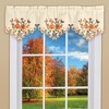 Collections Etc Embroidered Fall Floral Butterfly Window Valance - 2 of 3