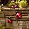 Metal Lady Bug Garden Decor (Set of 6) - 2 of 4