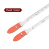Unique Bargains Soft Double-sided Retractable Rulers and Measuring Tools Self-locking PU Leather Case Tape 150 cm/60 Inch - 3 of 4