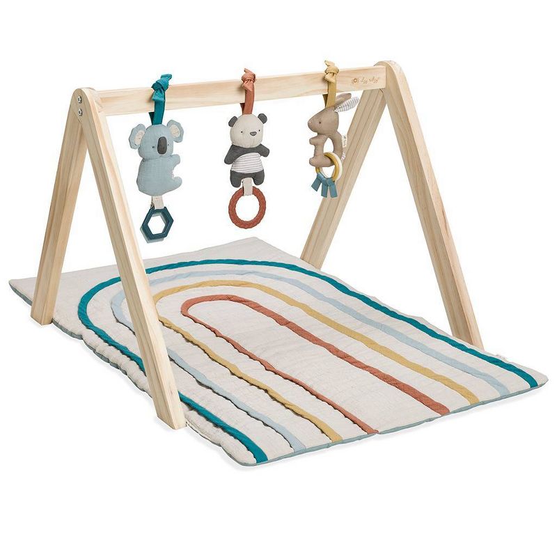 Itzy Ritzy Wooden Ritzy Activity Gym with Playmat and Three Removable Toys, 5 of 14