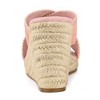 Allegra K Women's Espadrilles Wedges Slide Wedge Sandals - 4 of 4