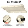 Yescom Swing Canopy Replacement UV30+ 180gsm Patio Top Cover Outdoor Ivory Black - 2 of 4