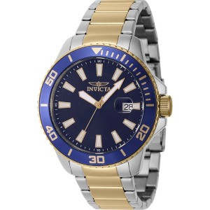 Invicta 46071 Men's Pro Diver Blue Dial Two Tone Bracelet Watch - 1 of 2