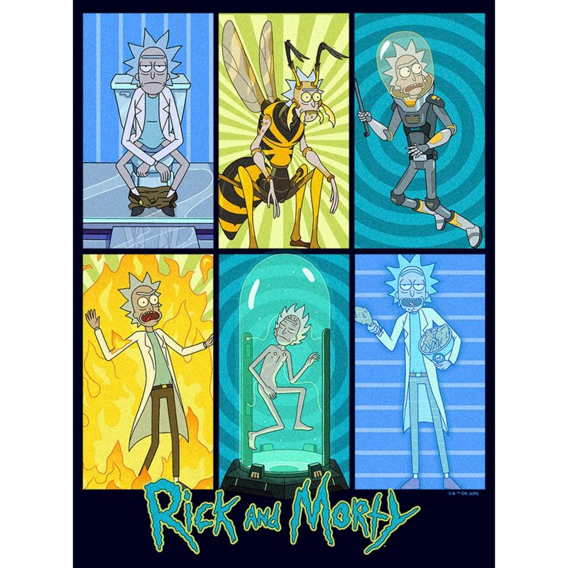 Men's Rick And Morty The Many Forms of Rick T-Shirt, 2 of 6