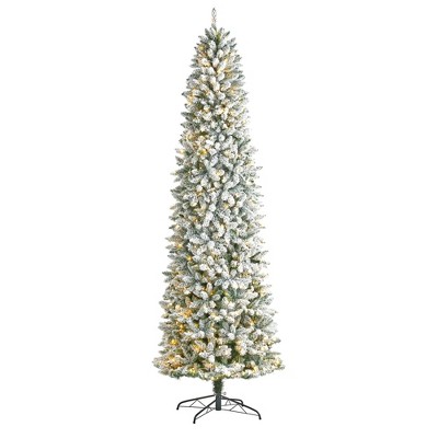 Nearly Natural 8' Sun Valley Spruce Upside Down Prelit Led Artificial ...