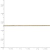 Black Bow Jewelry 0.8mm, 14K Yellow Gold Diamond Cut Round Wheat Chain Anklet - 10 inch - 4 of 4