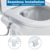 Bidet Attachment for Toilet, Self-Cleaning Dual Nozzle with Adjustable Water Pressure, Rear Wash Toilet Seat Attachment, - 3 of 4