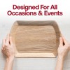 Smarty Had A Party 13" x 9" Rectangular Natural Palm Leaf Eco-Friendly Trays - 50 pcs - 2 of 4