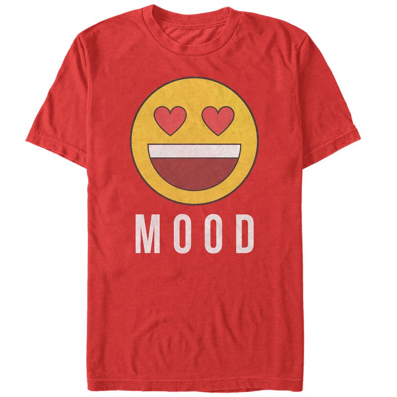 Men's Lost Gods Valentine's Day Mood Emoji T-Shirt, 1 of 5