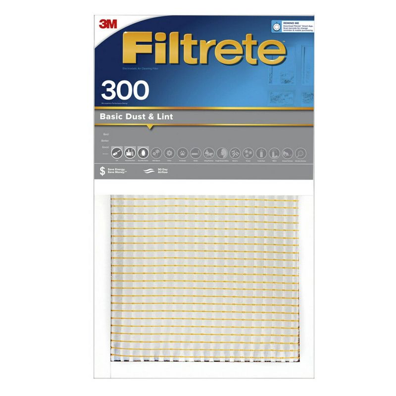 Filtrete Basic Dust and Lint Air Filter 300 MPR, 1 of 15